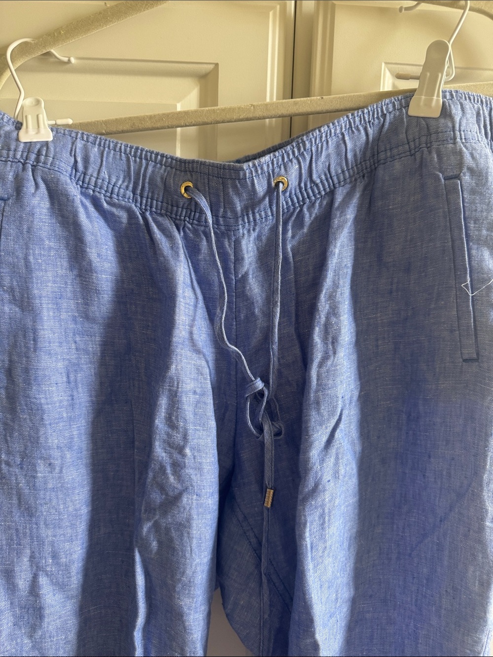 NWOT  Lilly  Pulitzer  Drawstring Linen-Pants - Blue